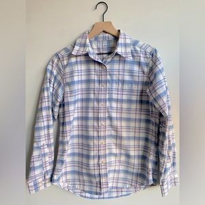 L.L. Bean Women's Scotch Plaid 100% Cotton Button Down, size Small Regular